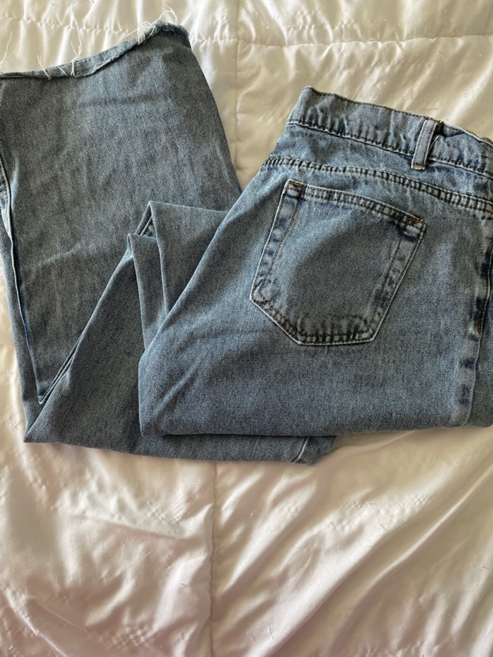 White Fox Boutique Light Blue Wide Leg Jeans